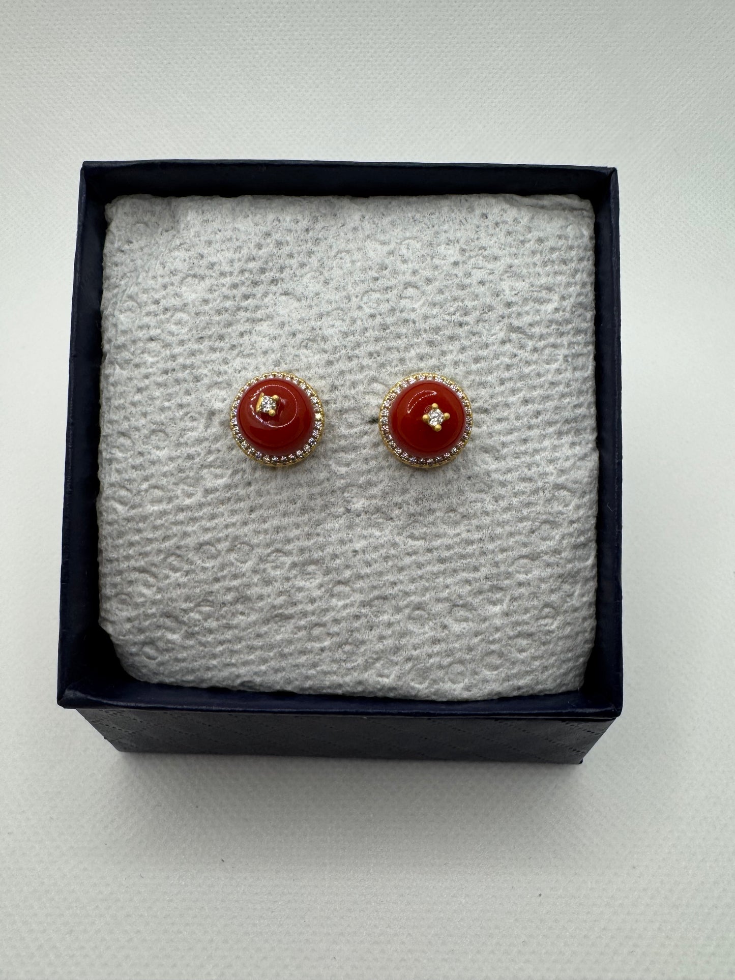 Coral earrings