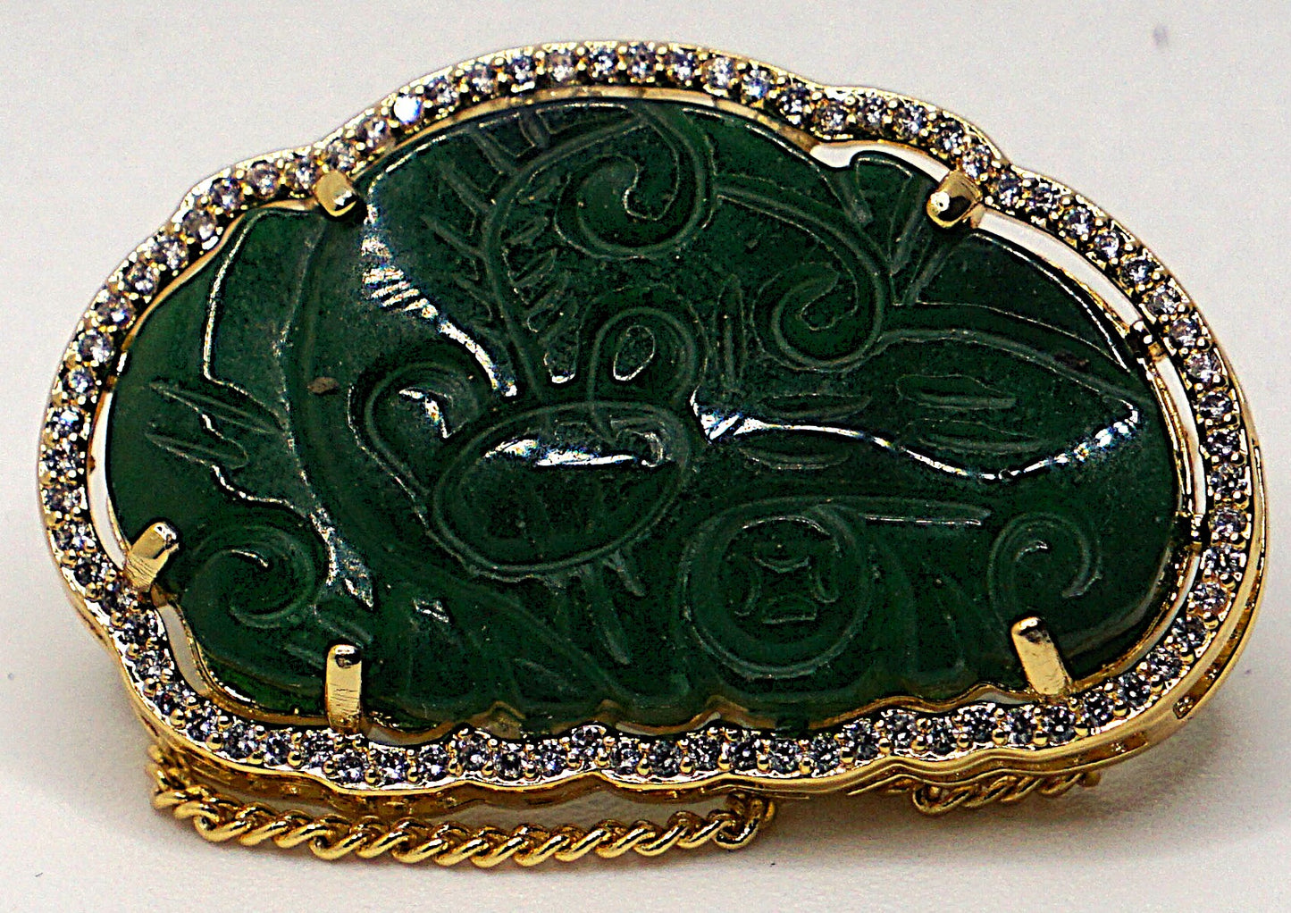 Luxury Natural Jade brooch