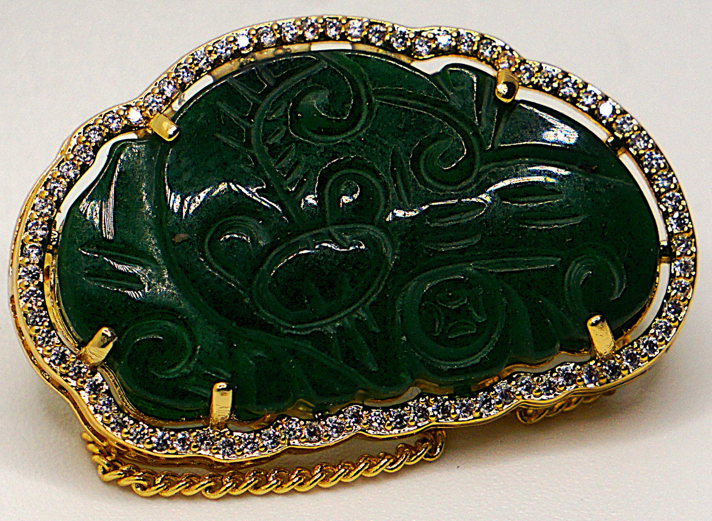 Luxury Natural Jade brooch