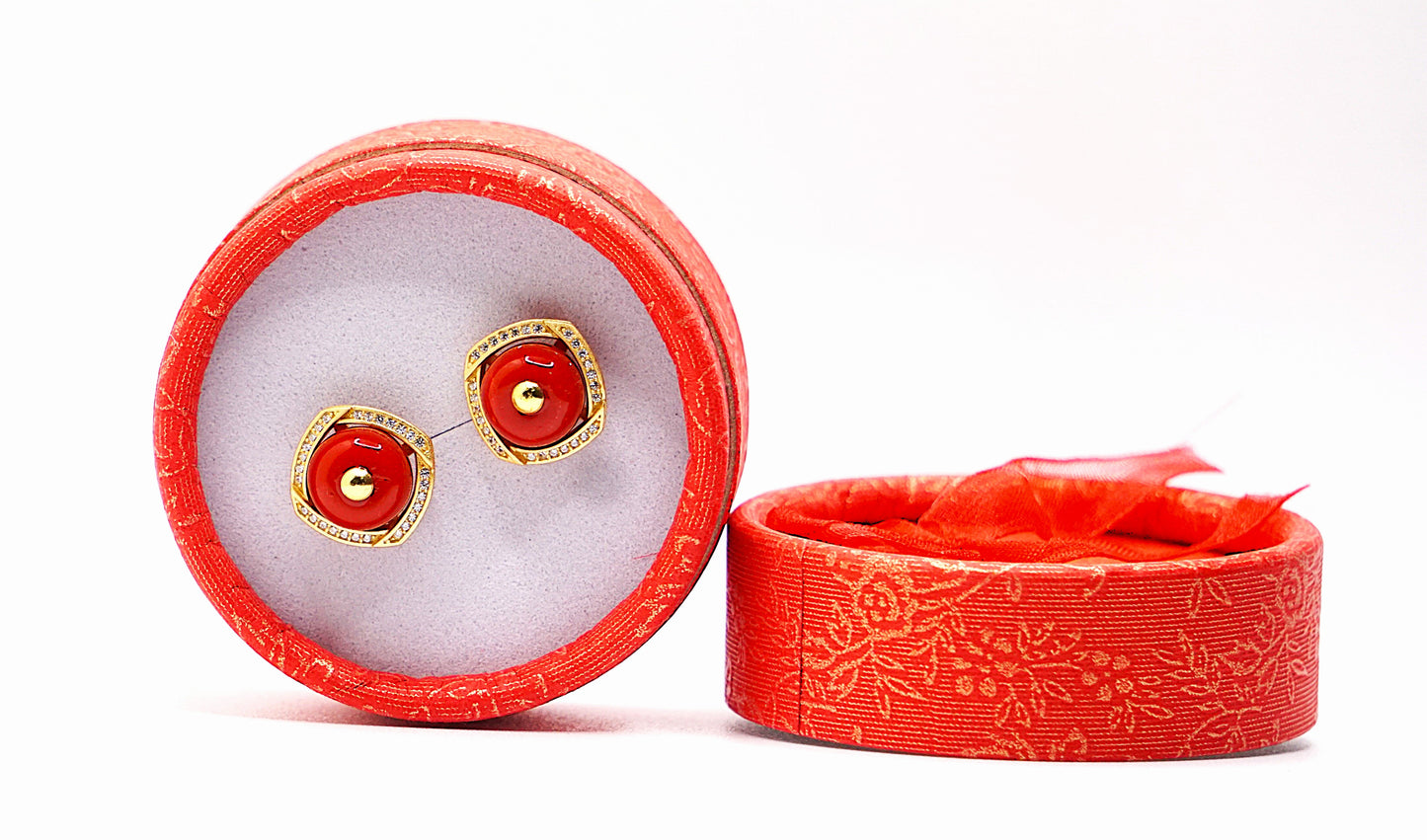Coral earring