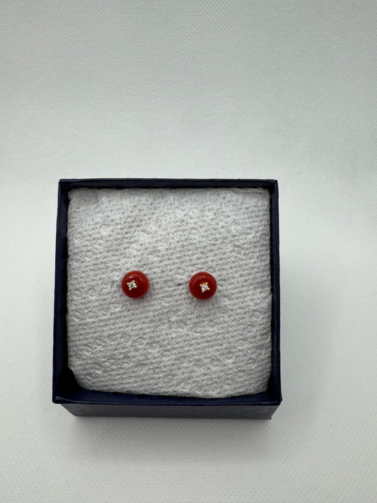 Coral earring