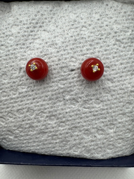 Coral earring