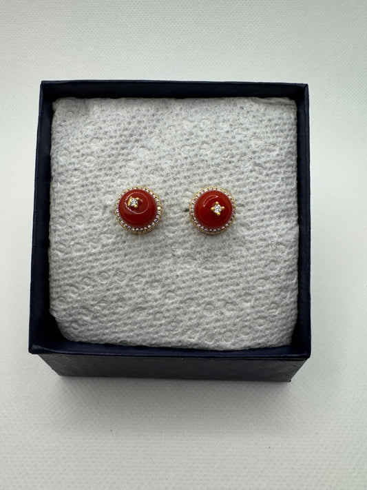 Coral earrings