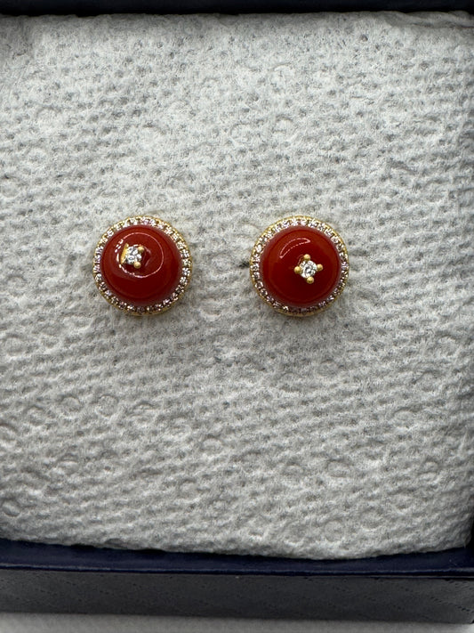 Coral earrings