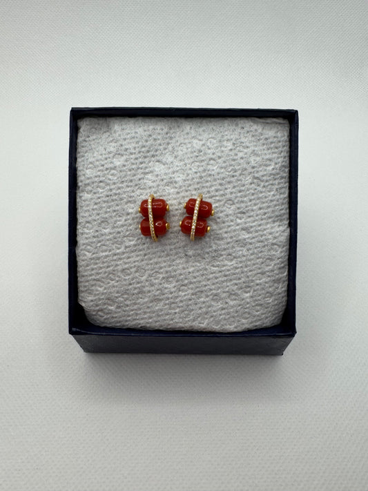 Coral earring