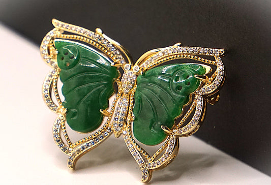 Luxury Jade brooch