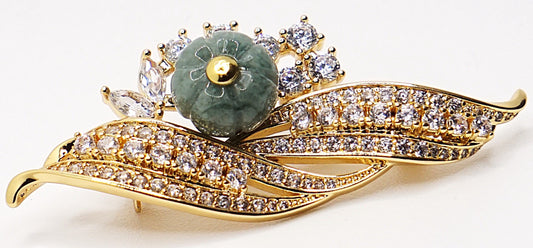 Luxury Jade brooch