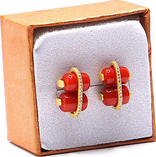 Coral earring