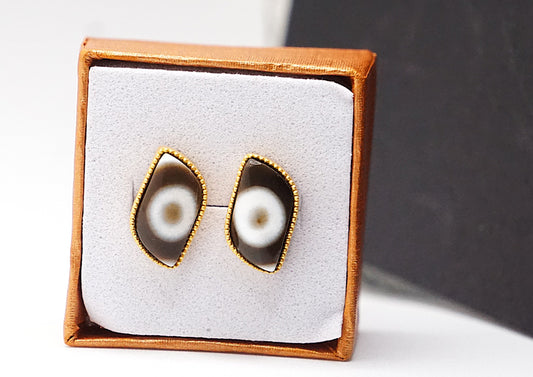 One eye Dzi earring