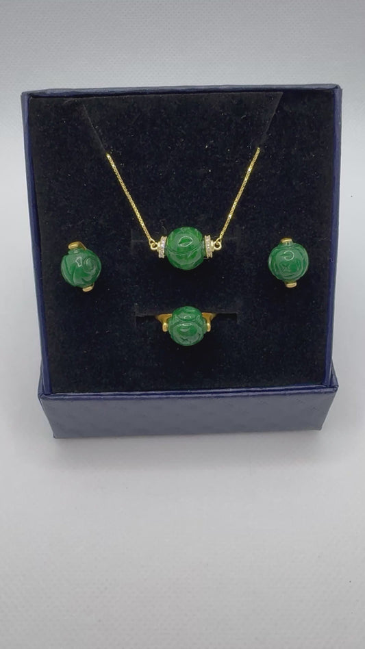 Jade jewelry set