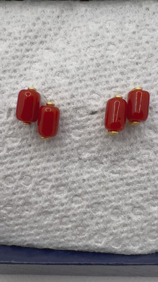Coral earring