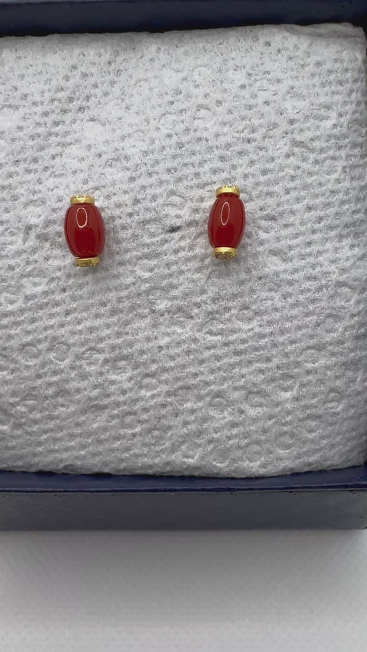 Coral earring